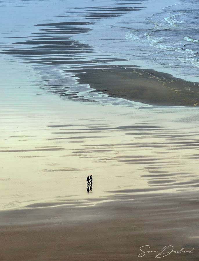 Walk on water at the coast