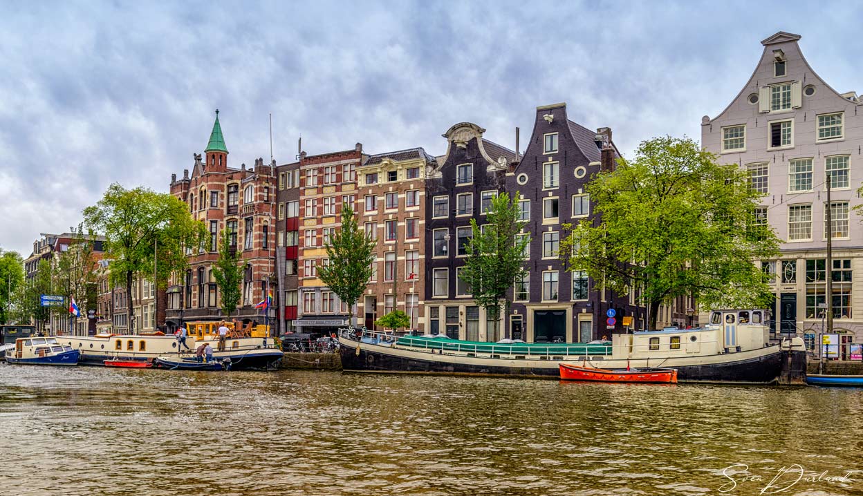 Tall narrow gables in Amsterdam