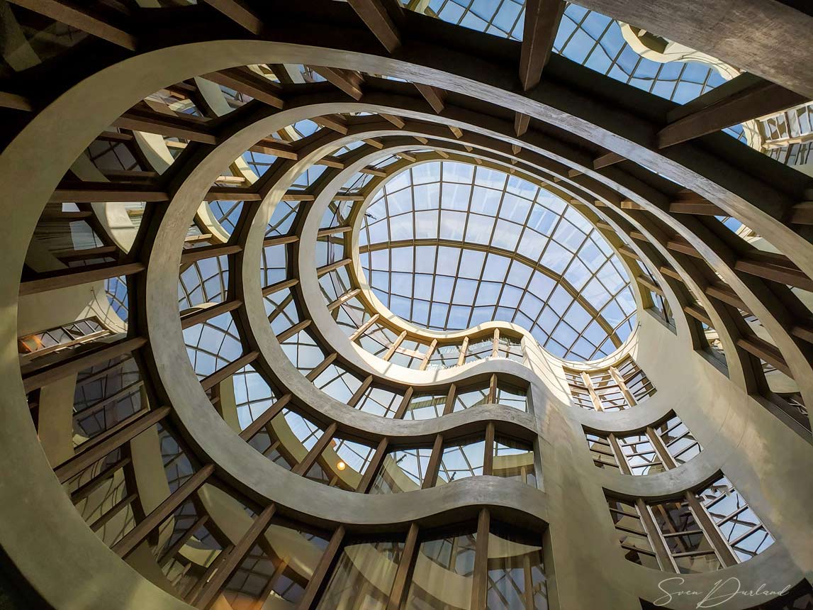 circular stairwell, Barcelona, Spain