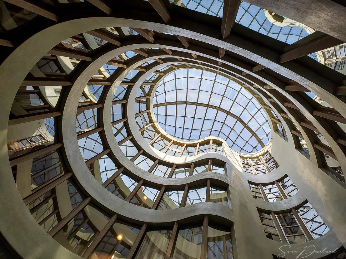 stairwell in Barcelona