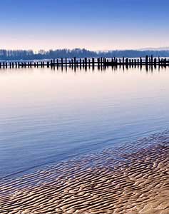 Wave ripple in the sand