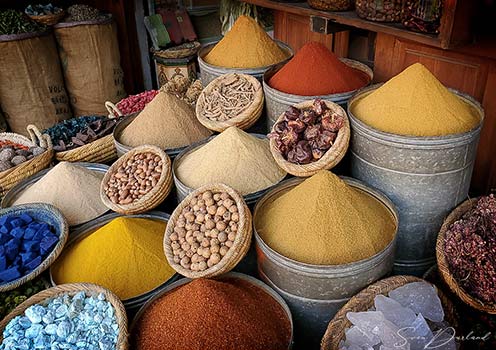 Spice market in Marrakech